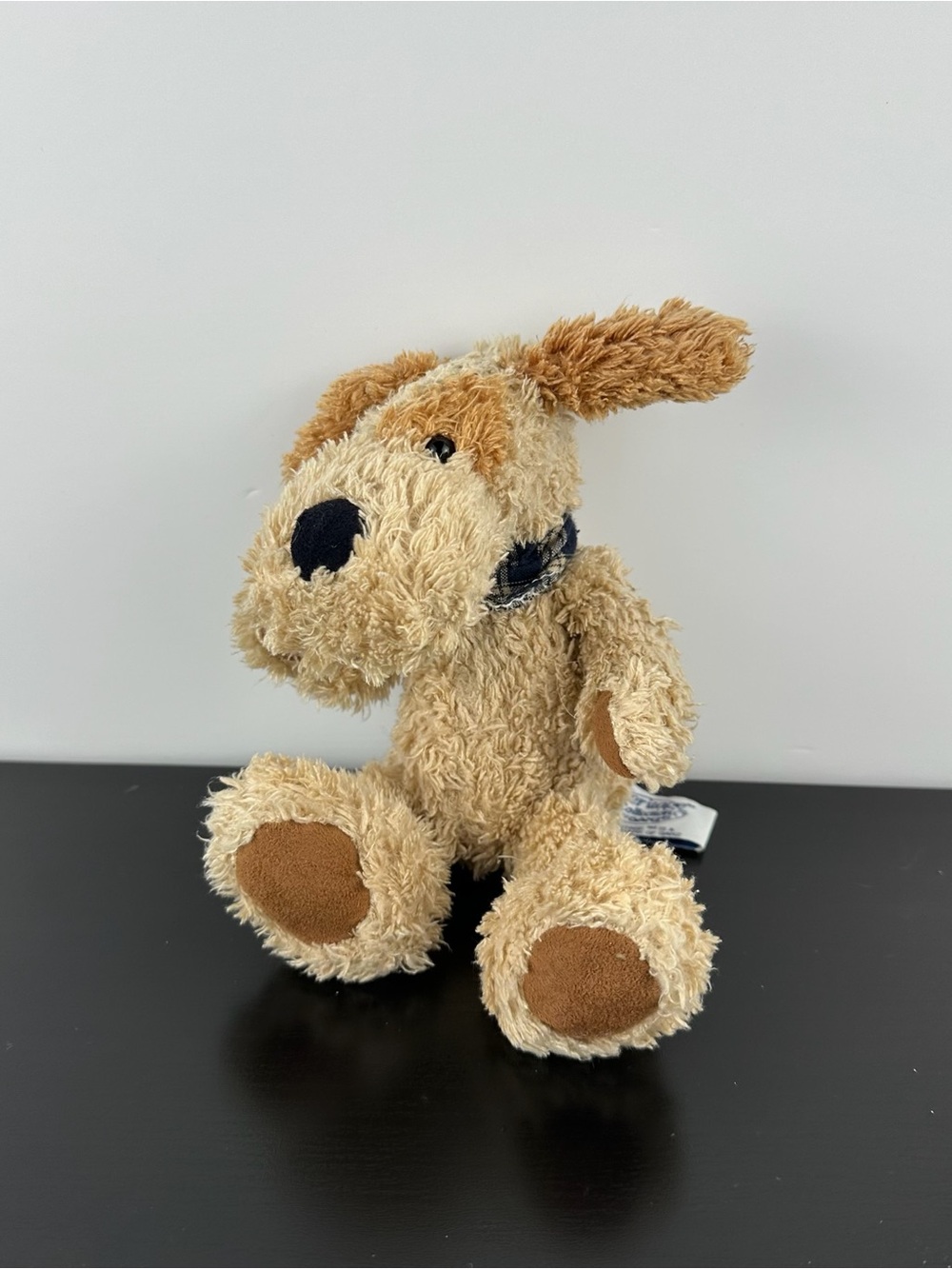 Ganz RARE Heritage Fuzzy Farm Friends Puppy Dog 8” H5751 Brown Tan Beige Plush